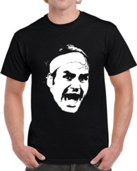 Roger Federer World Champion Tennis Pro Big Face Silhouette  T Shirt