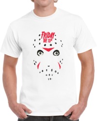 Jason Vorhees Big face Friday The 13th Horror Movie Classic T Shirt