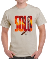 Solo A Star Wars Story Movie Poster Black  T Shirt