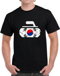 Pyeongchang 2018 Olympics South Korea Curling Team Distressed  T Shirt