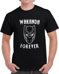 Black Panther Movie Wakanda Forever Distressed  T Shirt