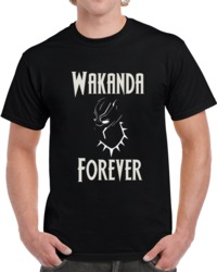 Black Panther Movie Wakanda Forever   T Shirt