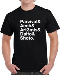 Ready Player One Movie Book Names  T Shirt