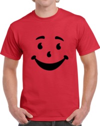 Kool Aid 80's Drink Big Face Silhouette  T Shirt