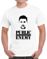 Denny Hamlin Nascar Driver Public Enemy Silhouette  T Shirt