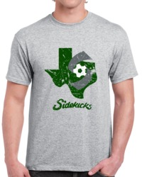 Retro Dallas Sidekicks Major Indoor Soccer League MISL Distressed T Sh