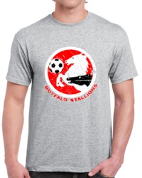 Retro Buffalo Stallions Major Indoor Soccer League MISL Distressed T S