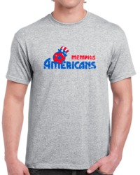 Retro Memphis Amerocans Major Indoor Soccer League MISL Distressed T S