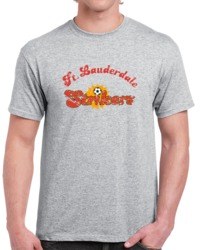 Retro Fort Lauderdale North American Soccer League NASL Distressed  T 