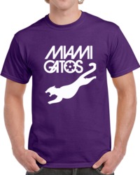 Retro Miami Gatos North American Soccer League NASL T Shirt