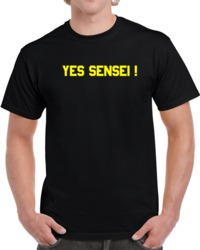 Retro 80's Movie Karate Kid Cobra Kai Yes Sensei Funny  T Shirt