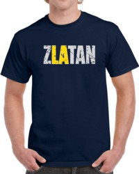 Zlatan Ibrahimovic MLS LA Soccer Team Distressed Soccer  T Shirt