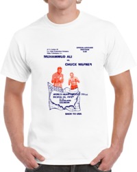 Muhammed Ali vs Chuck Wepner 1975 Distressed Fight Program Boxing  T S