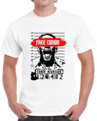 Conor Mcgregor Parody Mug shot Free Conor MMA Fighter Fan V2 T Shirt