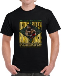 Rumble in The Jungle Zaire Foreman Ali Boxing Fan  T Shirt