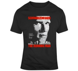 The Running Man Cult Classic Movie Poster  T Shirt