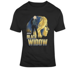 The Avengers Infinity War Black Widow Movie Poster  Cool Fan  T Shirt