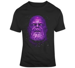 Avengers Infinity War Thanos Big Face Silhouette Movie V2 T Shirt