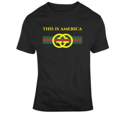 Donald Glover Fan This is America Gucci Parody T Shirt