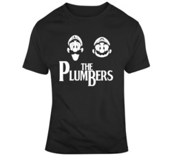 Super Mario Brothers  Parody The Plumbers Video Game Fan  T Shirt