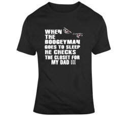 Father's Day Boogey Checks Closet  T Shirt