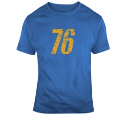 Fall Out 76 Distressed Video Game Fan v3 T Shirt
