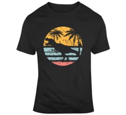 Jurassic World Retro Style Distressed Movie Fan T Shirt