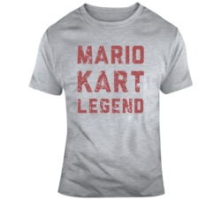 Video Game Fan Super Mario Kart Legend Distressed  T Shirt