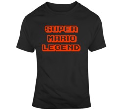 Video Game Fan Super Mario Legend 8 Bit  T Shirt