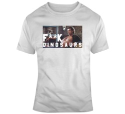 Jeff Goldblum Jurassic Park Funny F**k Dinosaurs Movie Fan  T Shirt