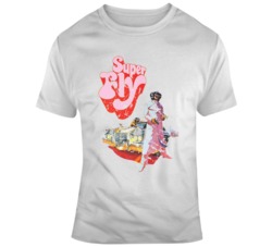 Retro 70's Movie Superfly Movie Poster Distressed  T Shirt