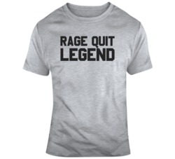 Rage Quit Legend FIFA Soccer Video Game Fan T Shirt