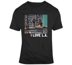 I Love LA Back Flip Los Angeles Highway Funny  T Shirt