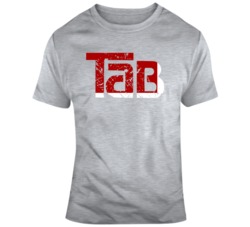 Tab Cola Retro 80's Soft Drink Fan Distressed v2 T Shirt