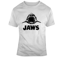 Cult Classic Movie Jaws Crew Shirt Movie Fan
