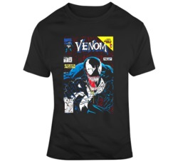 Venom Lethal Protector Cover Tom Hardy Movie Fan Distressed T Shirt