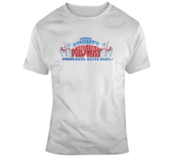 Retro Minnesota State Fair The Mighty Mid Way  T Shirt