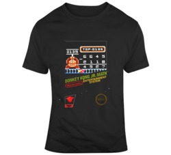 Donkey Kong Jr Nes Box Art Video Game Fan Distressed T Shirt