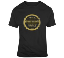 Nes Seal Of Approval Video Game Fan Distressed T Shirt