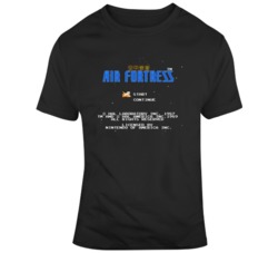 Air Fortress NES Start Screen Video Game Fan T Shirt