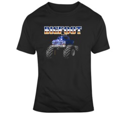 Bigfoot NES Start Screen Video Game Fan T Shirt