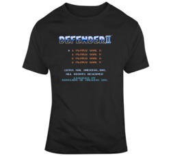 Defenders II NES Start Screen Video Game Fan T Shirt
