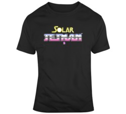 Solar Jetman NES Title Screen Video Game Fan   T Shirt