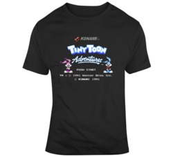 Tiny Toon  Adventures Nes Title Screen Video Game Fan T Shirt