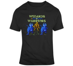 Wizard and Warriors Title Screen Video Game Fan T Shirt