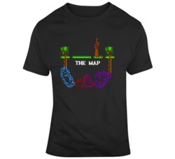 Wizard and Warriors The Map Screen Video Game Fan T Shirt