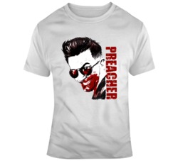 Amc's Preacher Cassidy Caricature  TV Show Fan T Shirt