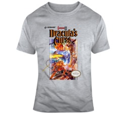 Retro Video Game Castlevania 3 Dracula's Curse Distressed Box Cov