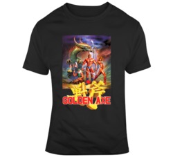Retro Video Game Golden Axe Box Cover Video Game Fan T Shirt