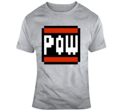 Retro Video Game Super Mario POW Video Game Fan T Shirt